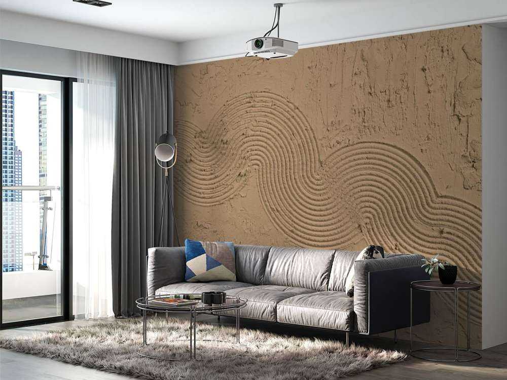 Zen Garden Texture in brown