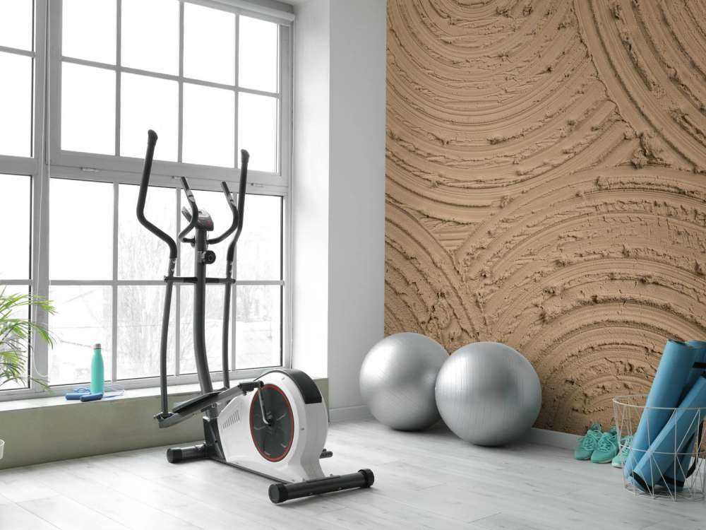 Zen circles coarse structure in gold brown