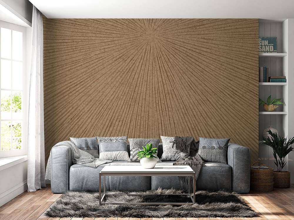 Structure with lines in gold brown