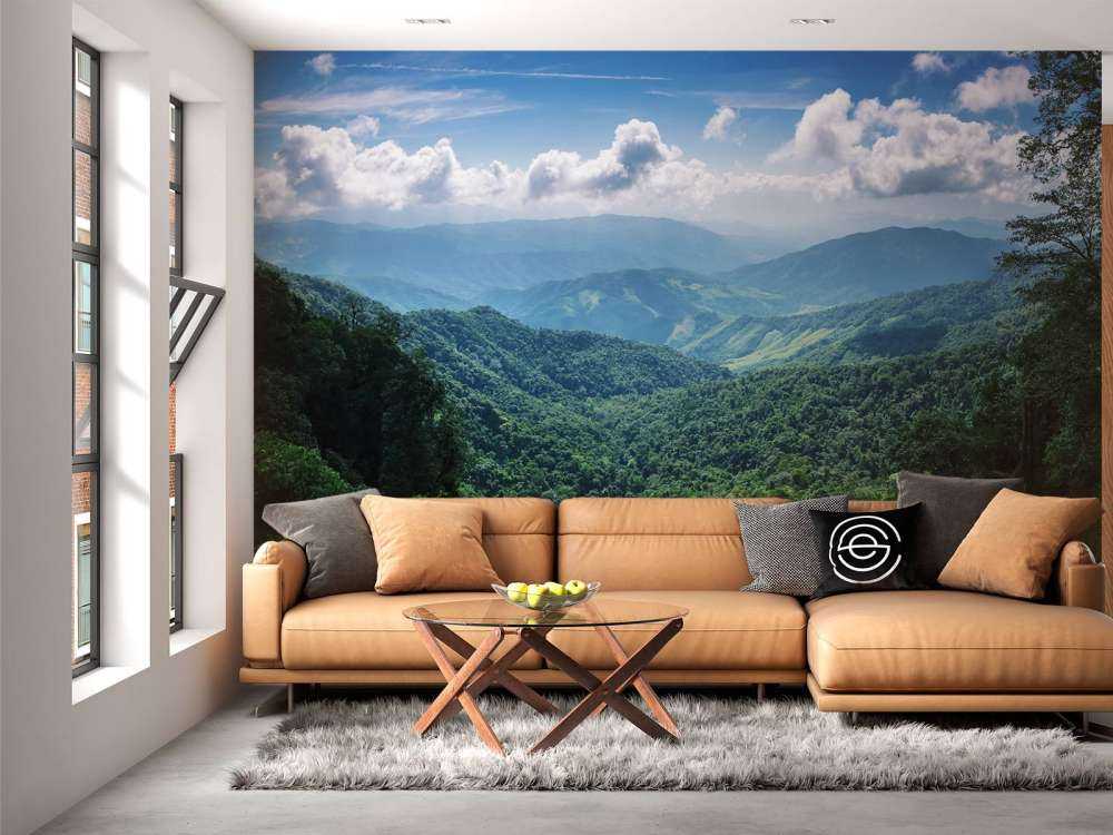 Green tropical forest