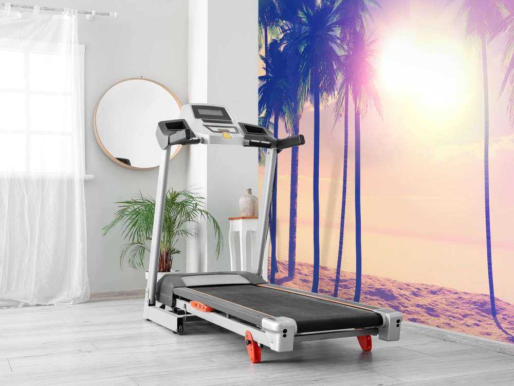 Vintage palm trees and ocean