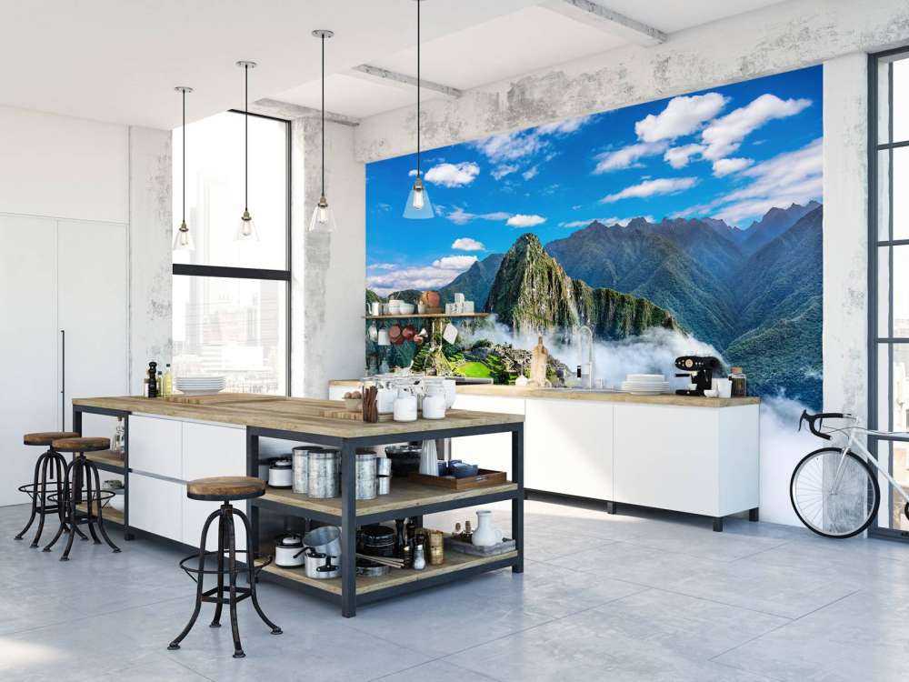 Machu Picchu in the fog