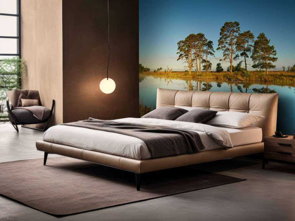 Reflection in forest lake