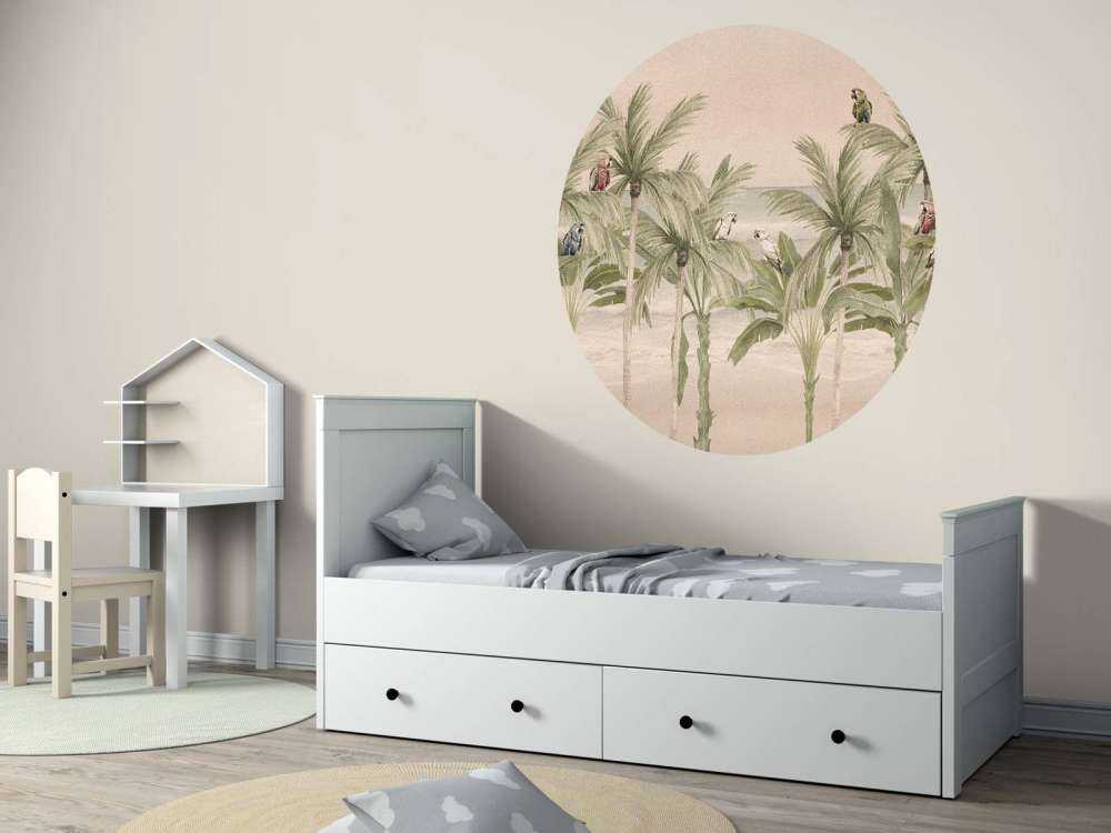 Parrots on the beach