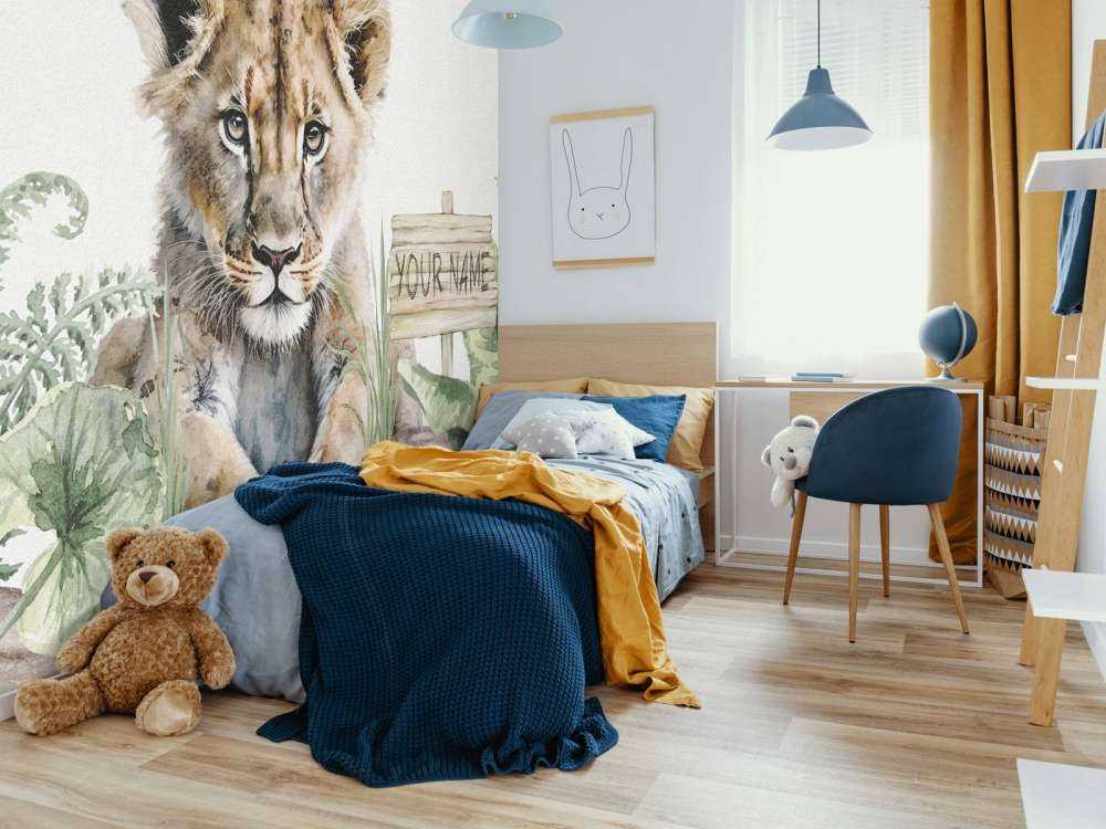 Young lion in the jungle