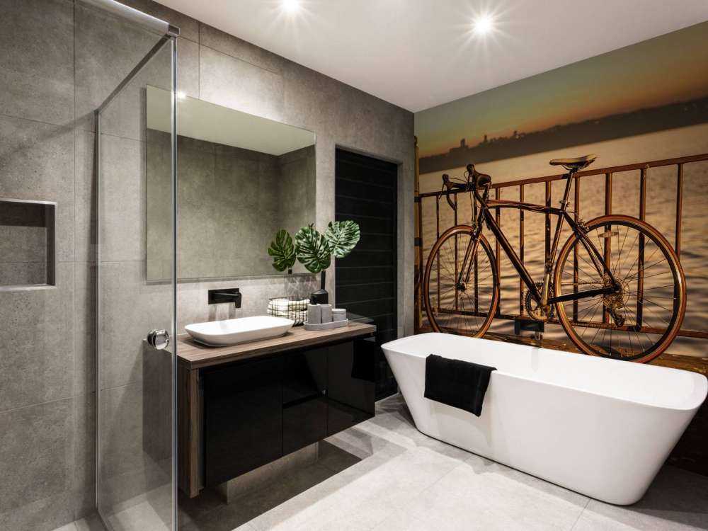 Racing bike by the water