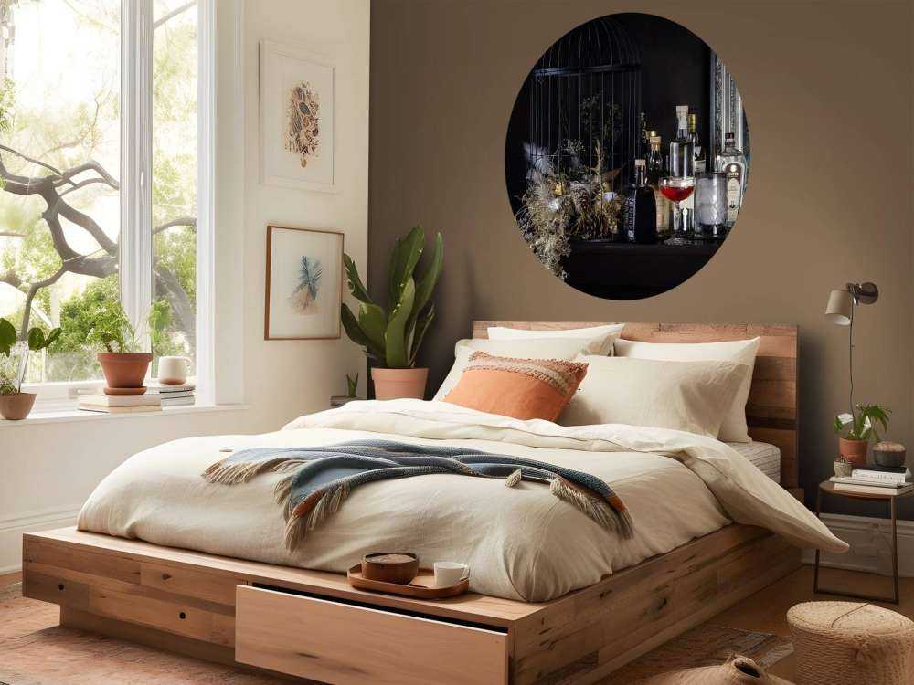 Still life with beverage bottles