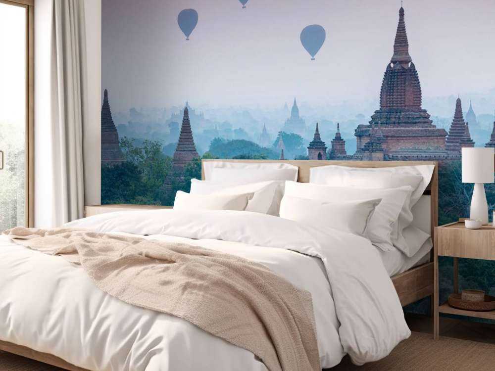 Temples and hot air balloons