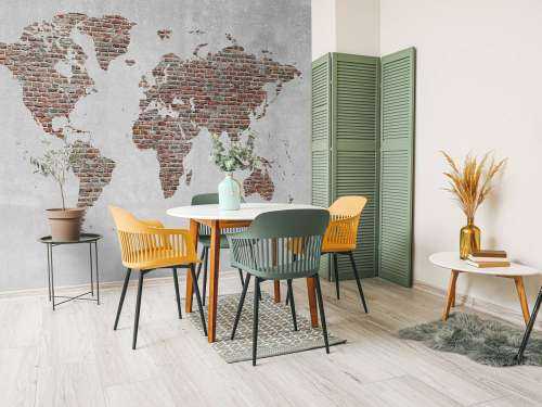 World map stones