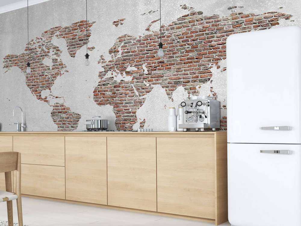World map stones