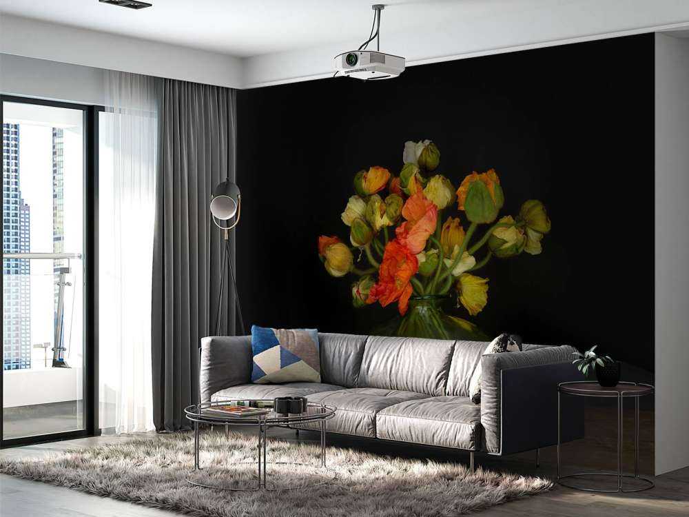 Picturesque vase with flowers