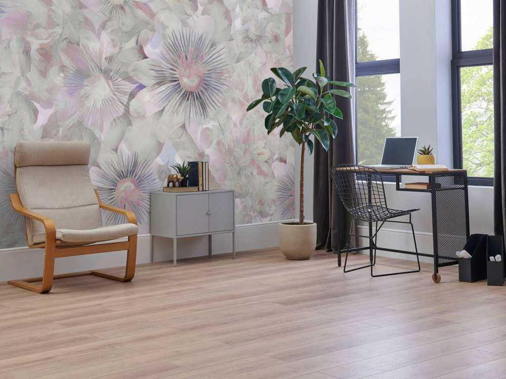 Botanical Watercolor Elegance Lilac Dawn