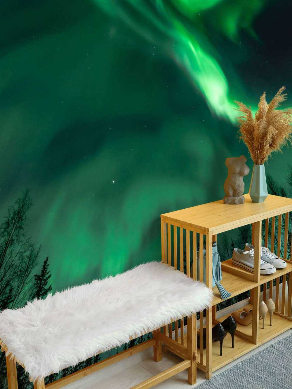 Spiral northern lights