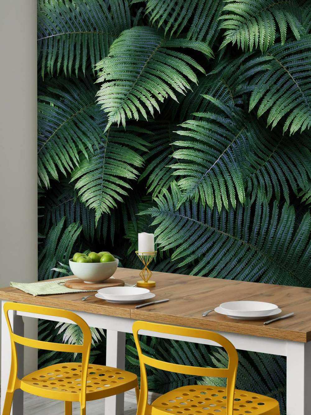 Large palm leaves