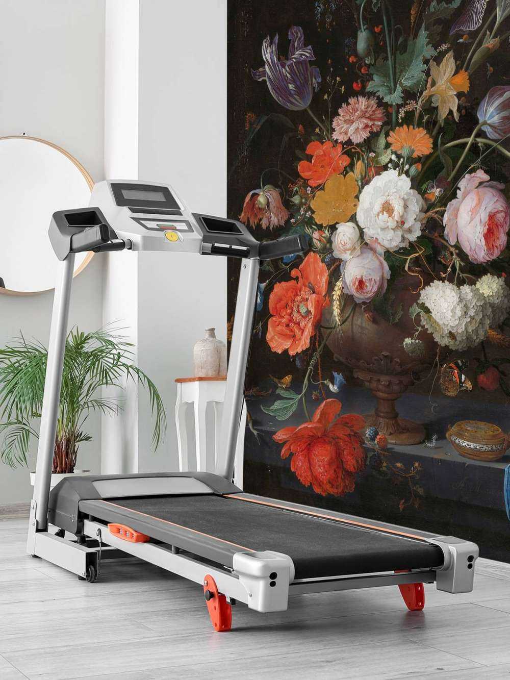 Still life with flowers and a watch