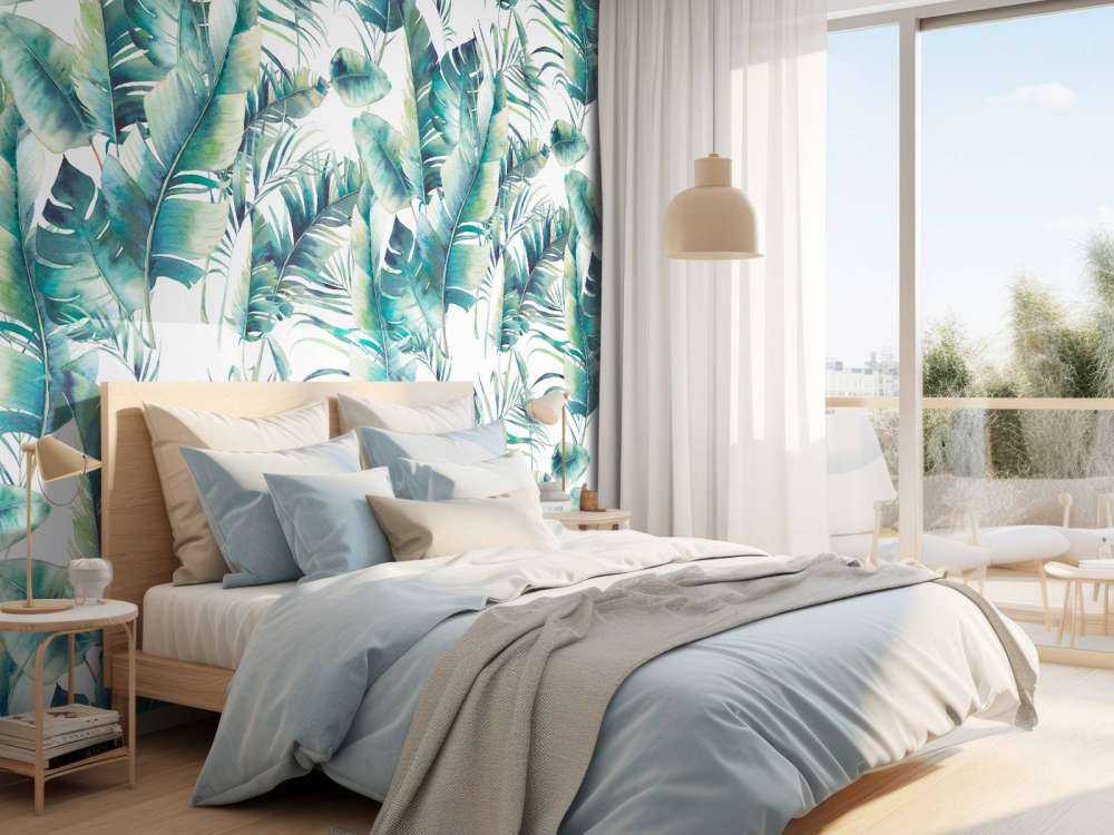 Painted palm leaves
