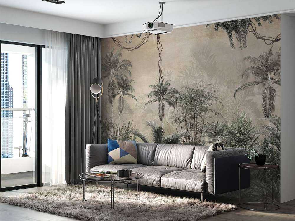 Tropical forest in mist