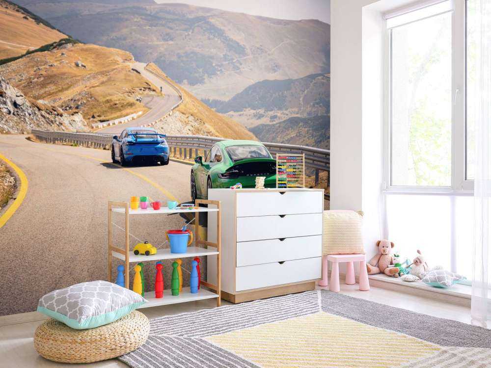 Winding route through the mountains