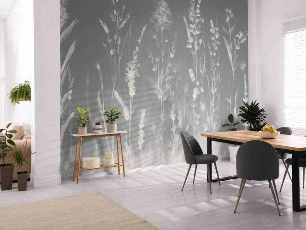 Lavender Glade Seamless Silver Gray