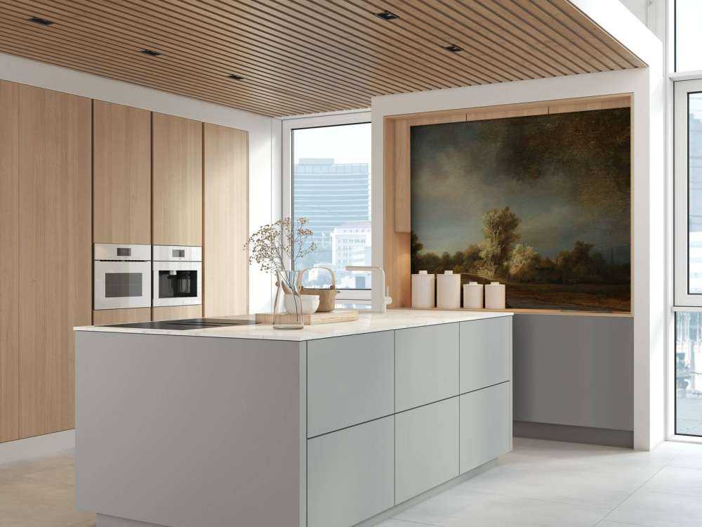 Landscape with stone bridge