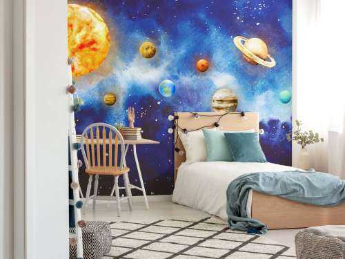 Planets in space