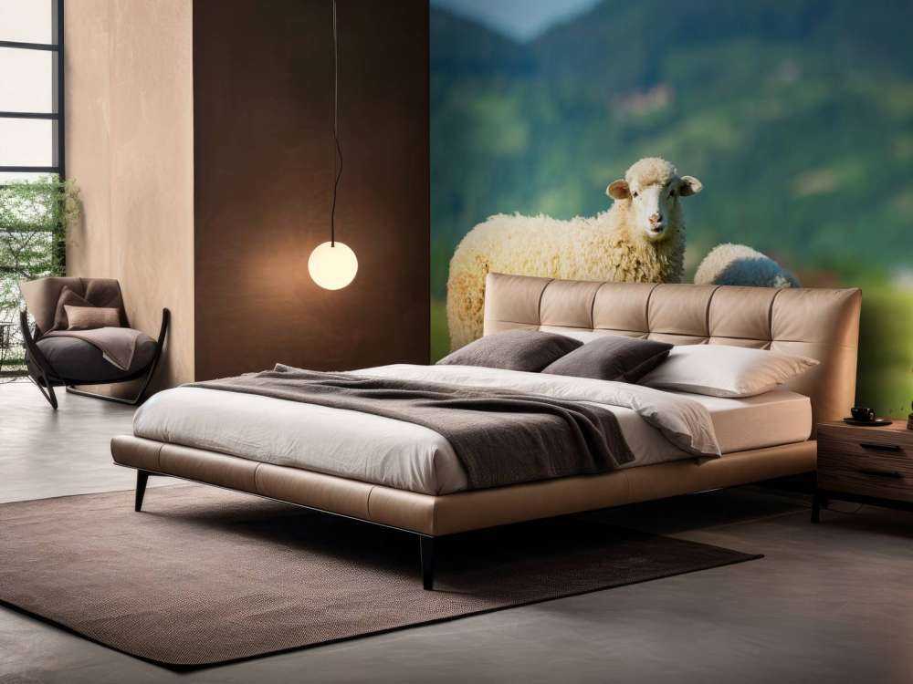 Two sheep in the meadow