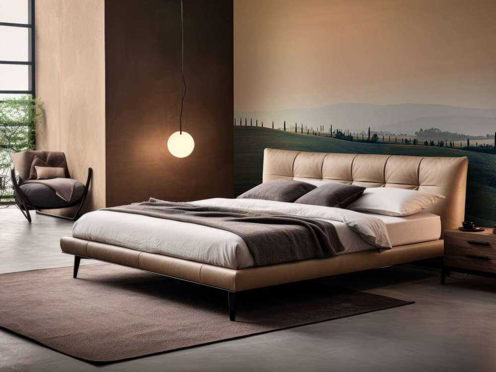 Orange glow over Italian landscape