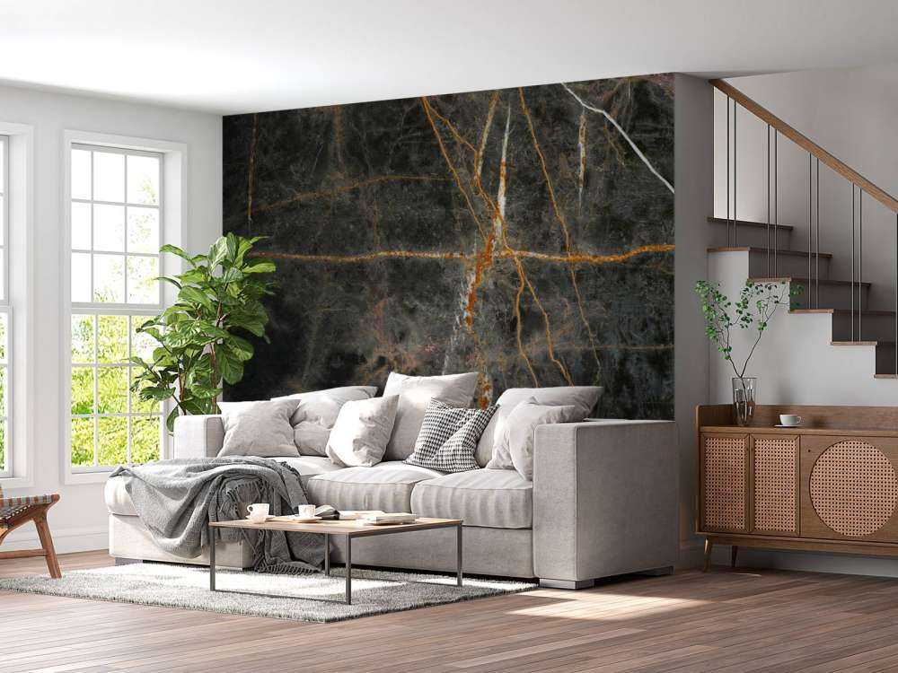 Dark marble with copper shades