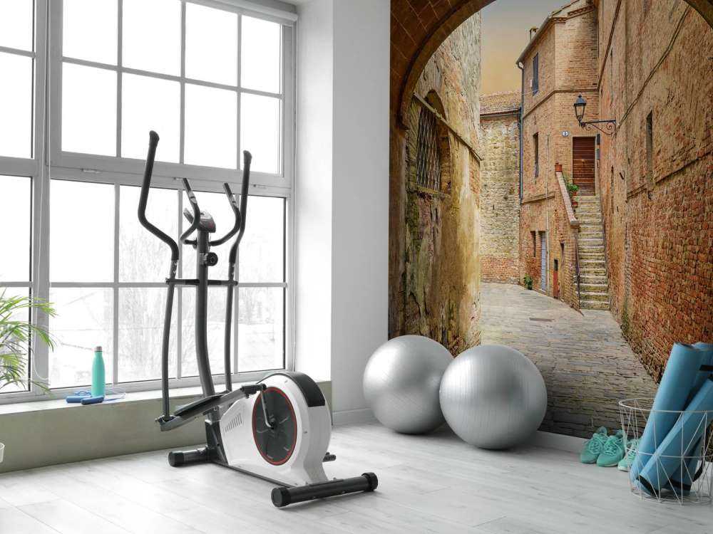 Narrow arched street