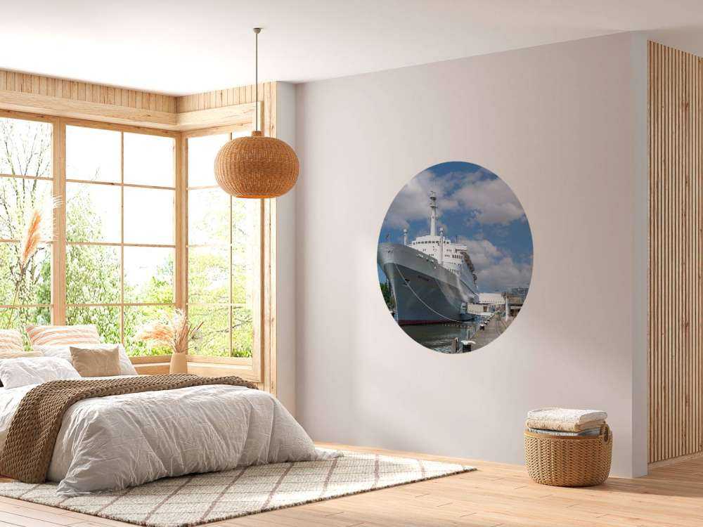 Former steamship the SS Rotterdam in color 