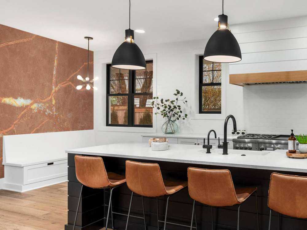 Terracotta marble with lines