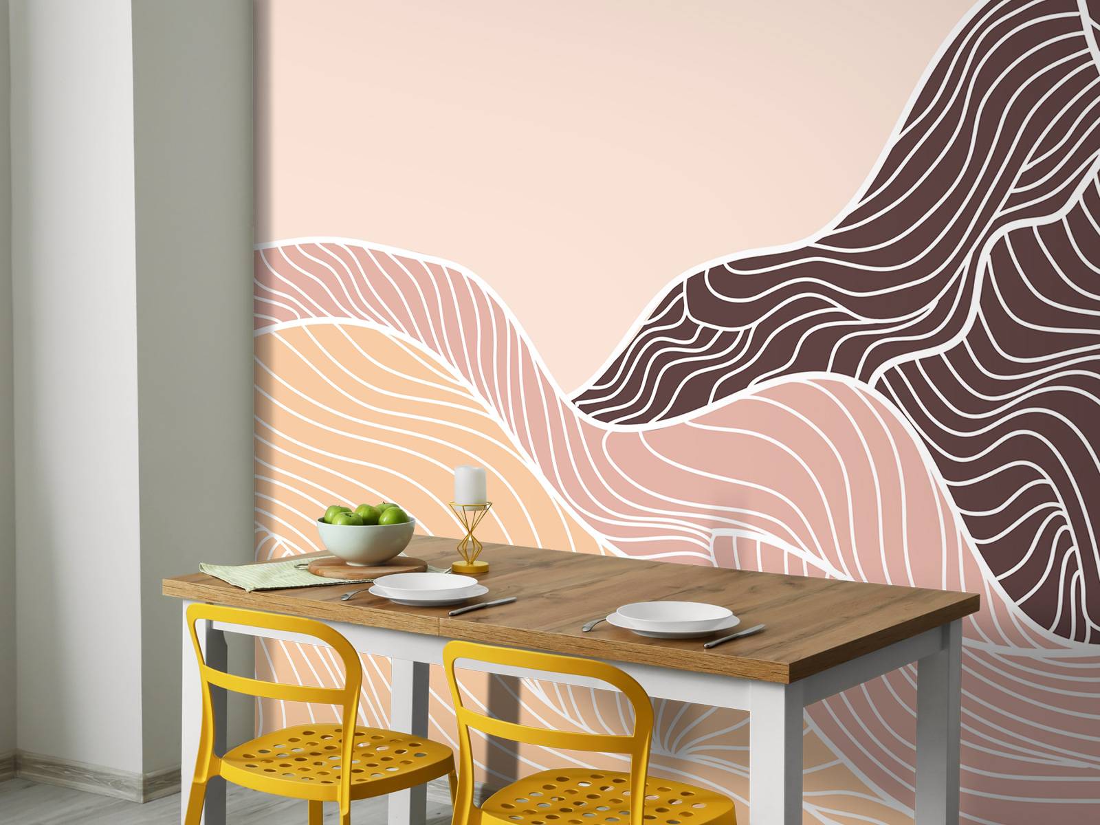 Lineart mountains