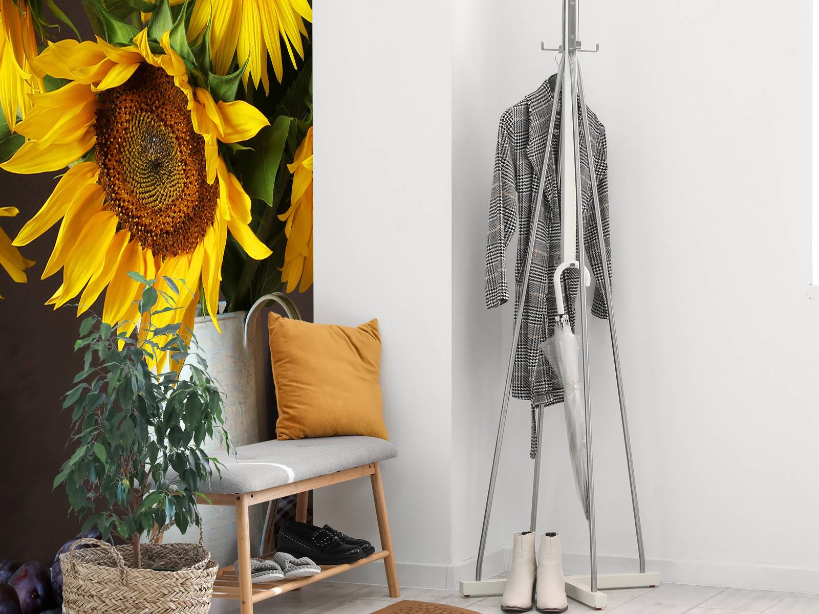 Sunflowers and berries