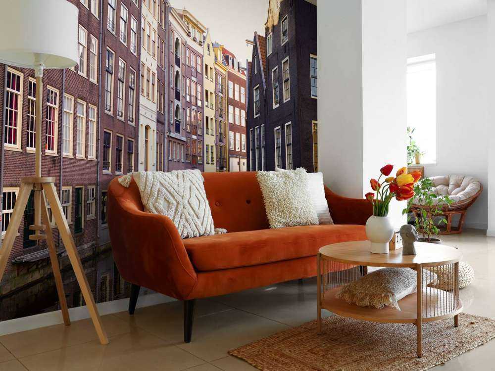 Amsterdam houses on the canal