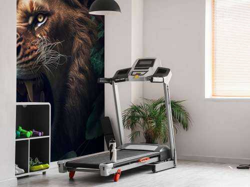 Lion in the jungle