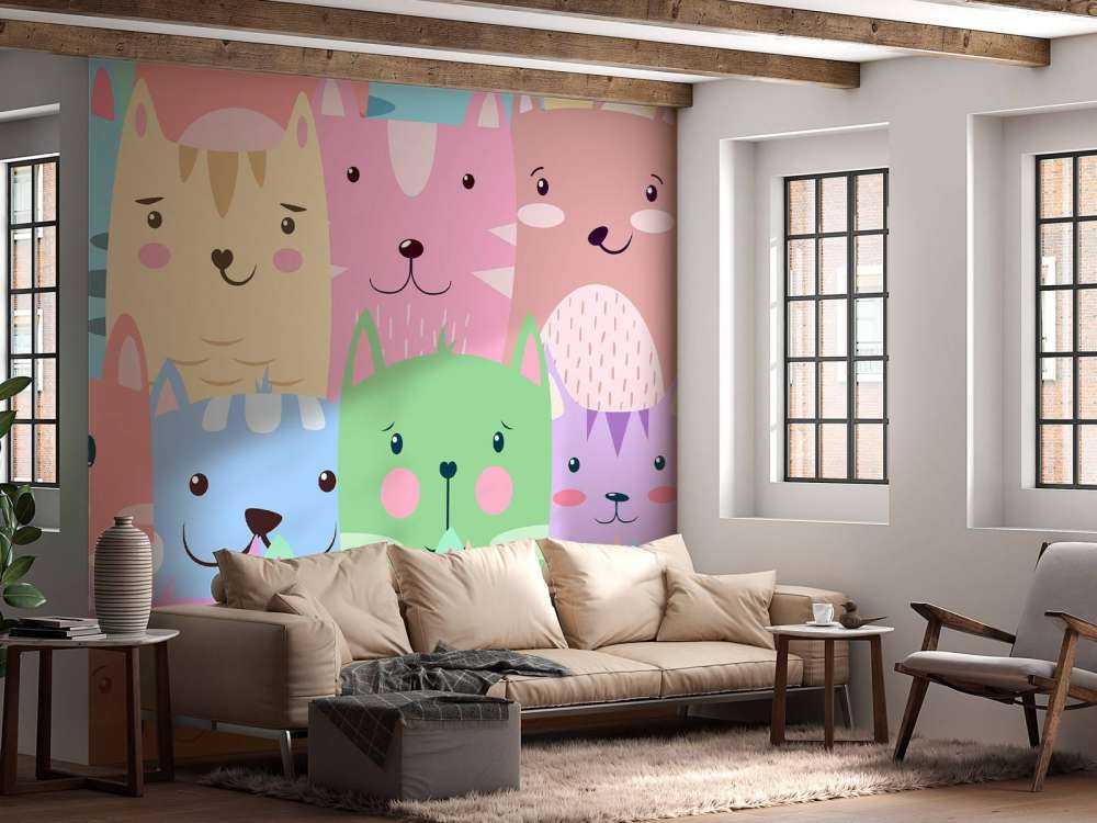 Colorful cats