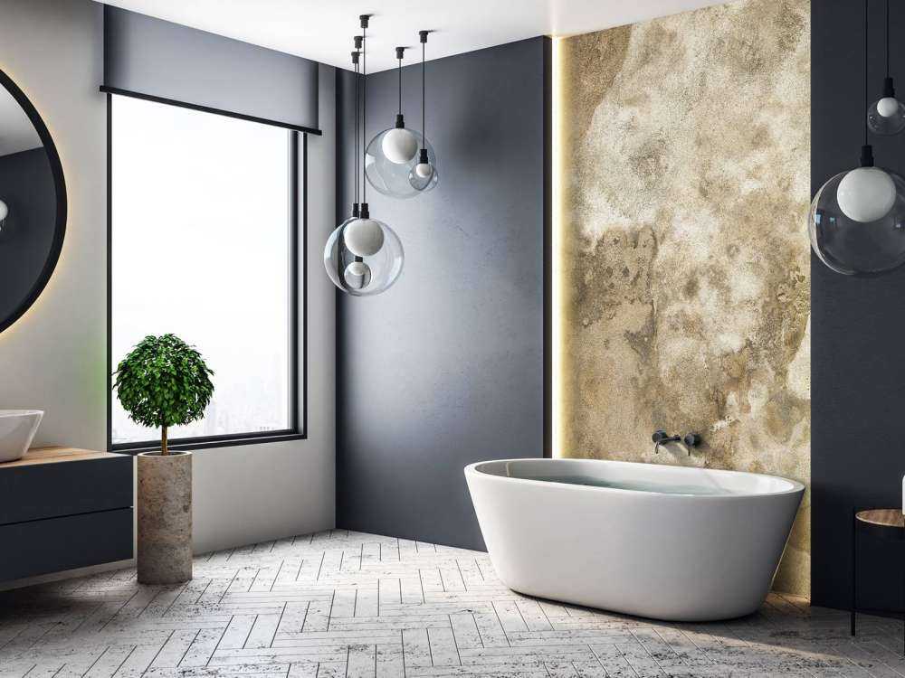 Layered concrete wall