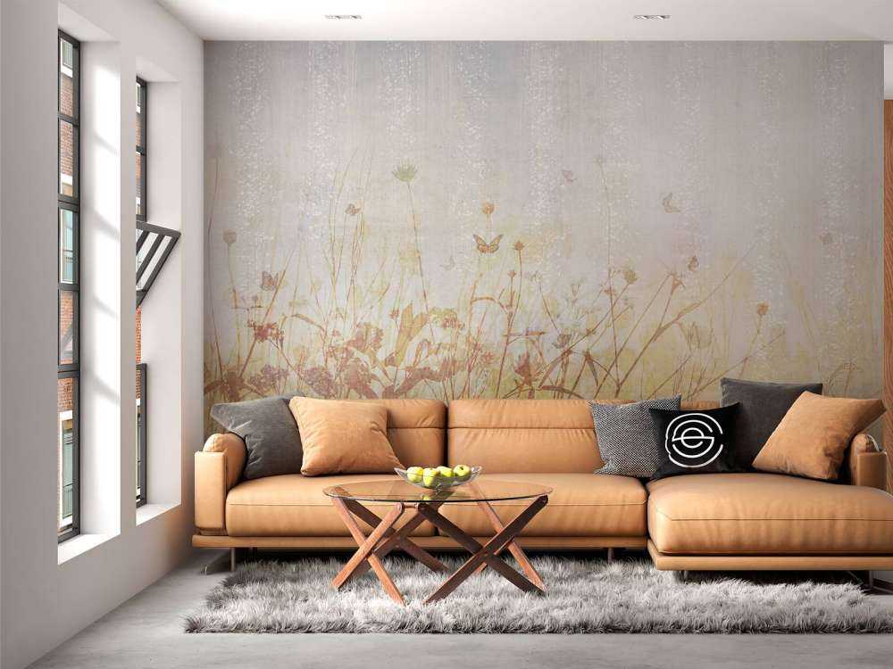 Butterflies and flowers