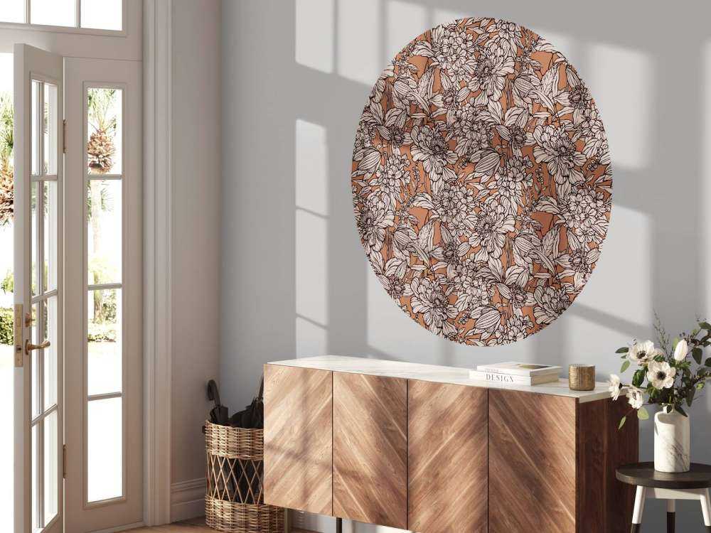 Terracotta Botanical Lines