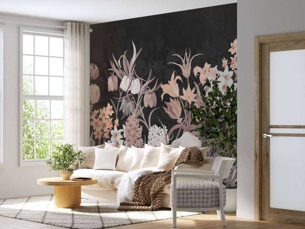 Spring Flowers - Vintage Sepia