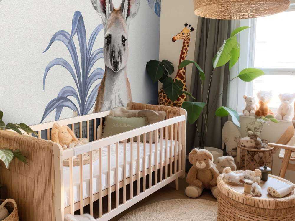 Jungle baby kangaroo blue