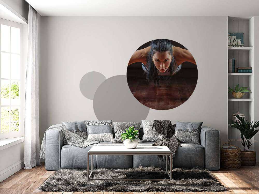 Woman doing push-ups