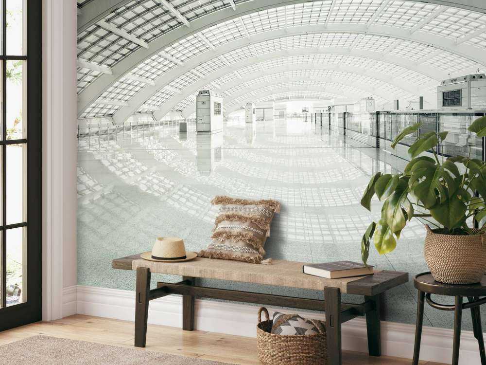 Modern hall with rounding