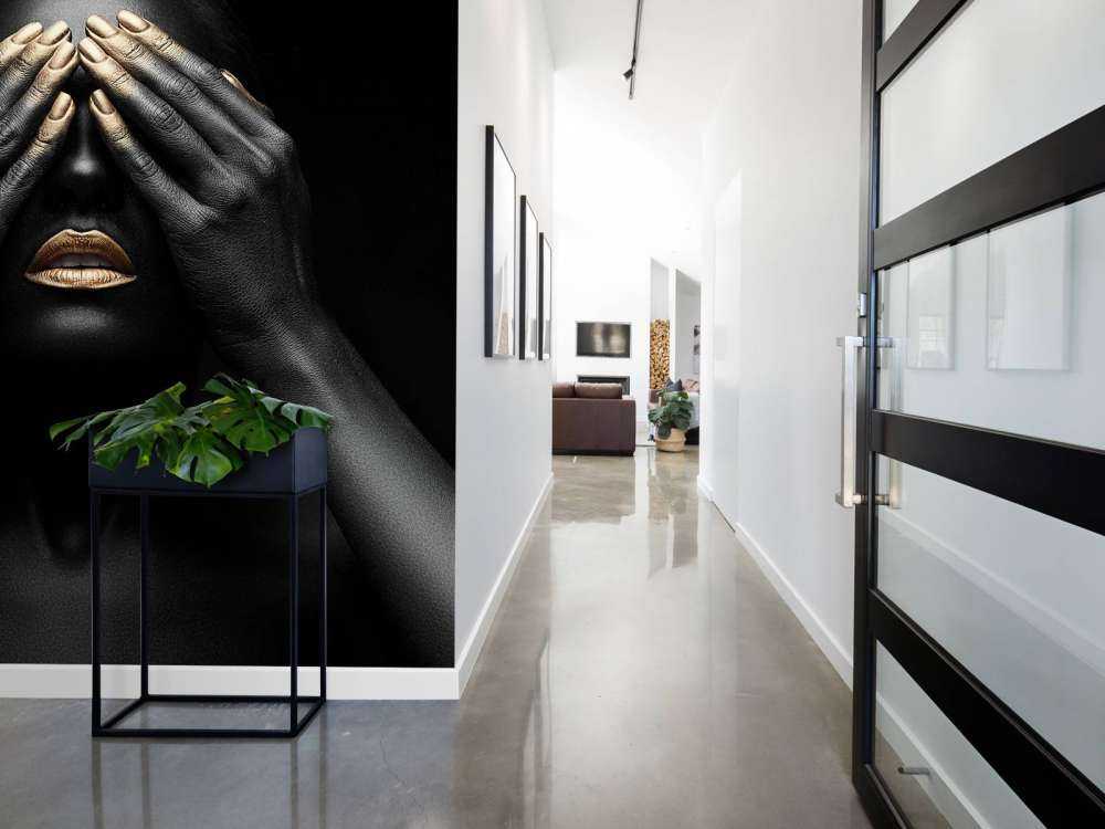 Woman with hands in front of her eyes