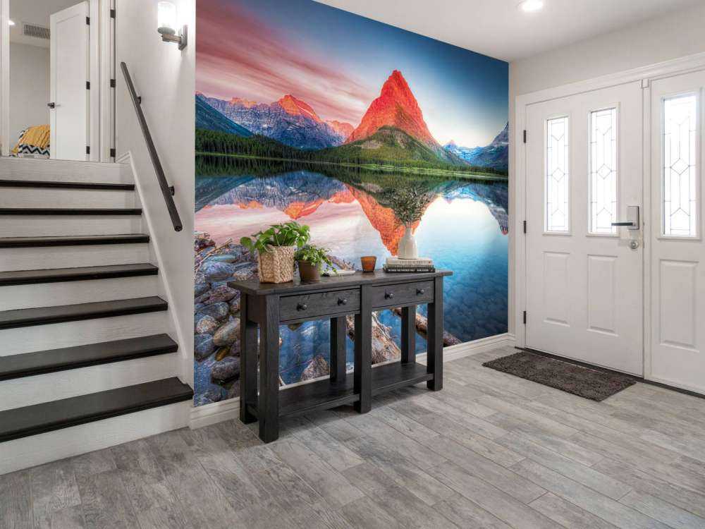 Red mountain top