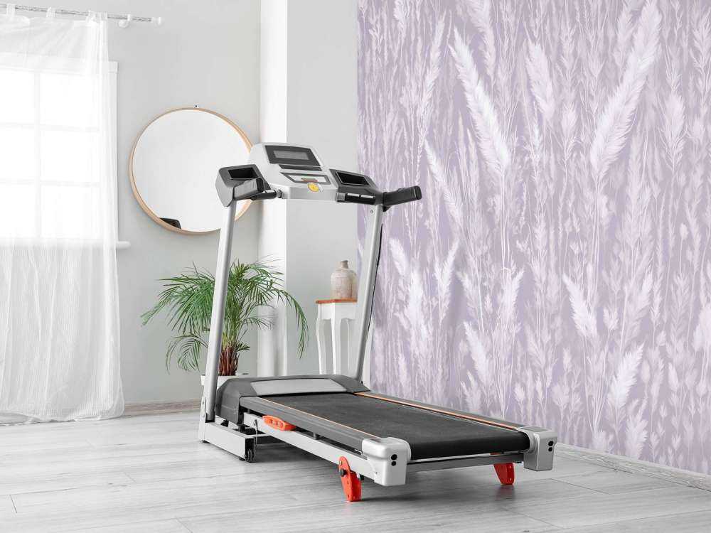 Wall of field grasses - purple