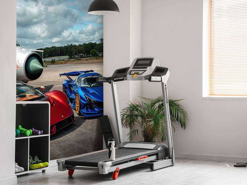 Supercars at fighter jets