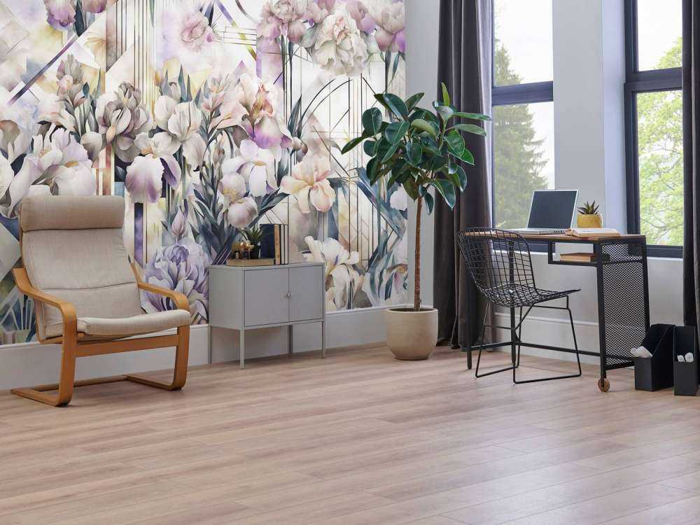 Huge Watercolor Irises Violet