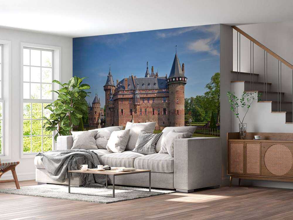 Kasteel de Haar vanaf de zijkant