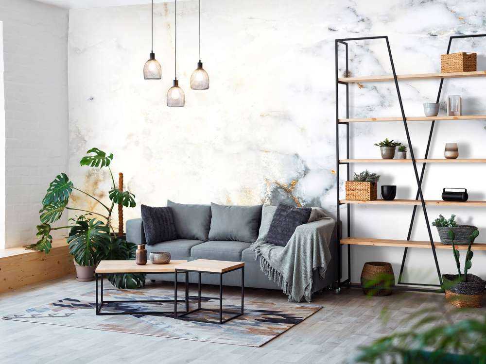 White marble with grey shades